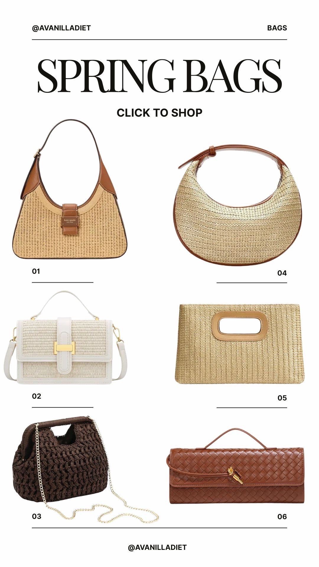 👜 Spring bags 👜
Fresh, lightweight bags that complete every spring outfit 🤍
#springbags #bagobsessed #ltkfashion #accessoriesedit #springstyle

#LTKSeasonal