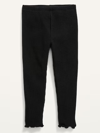 Full-Length Rib-Knit Leggings for Toddler Girls | Old Navy (US)