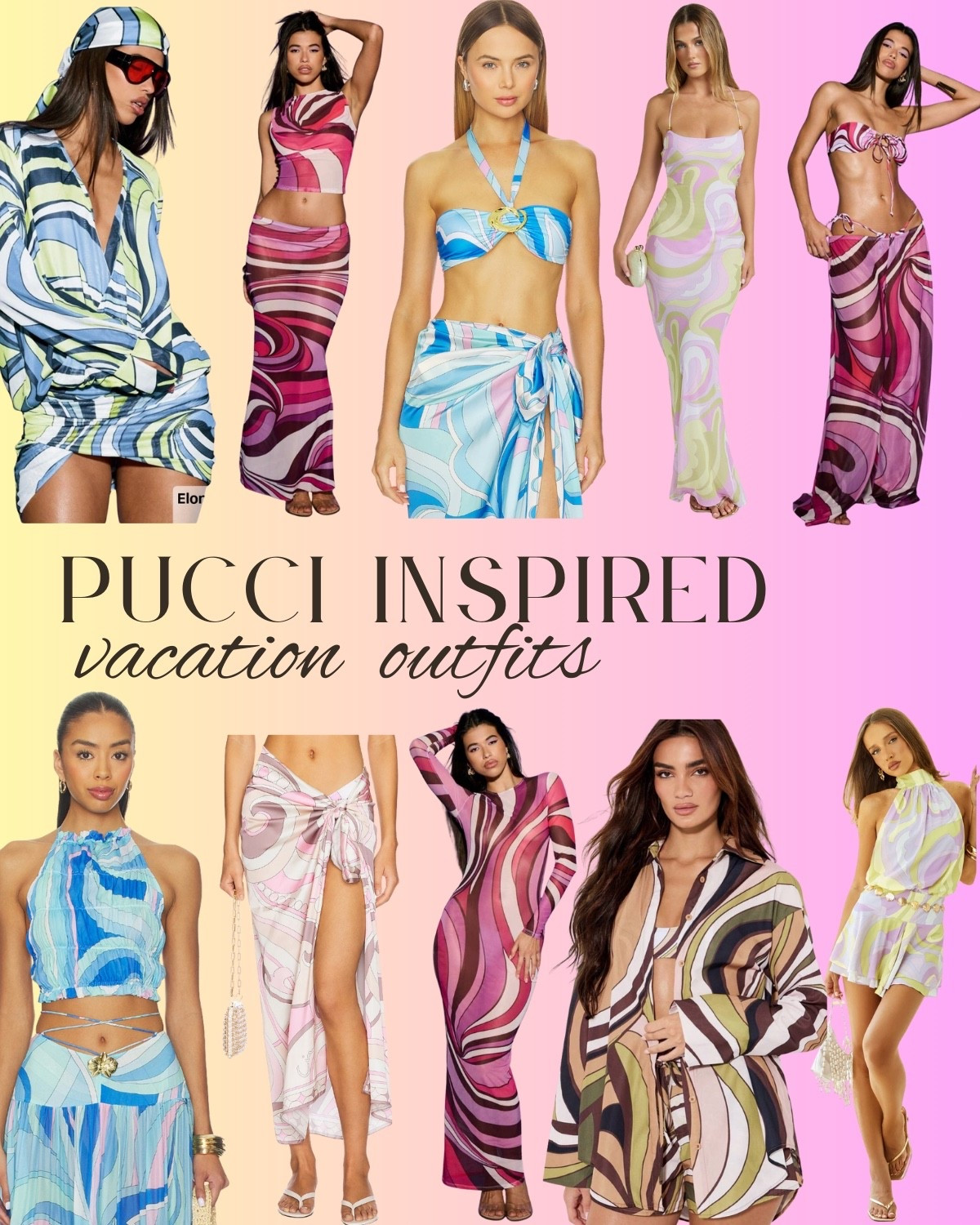 Got vacation on my brain so sharing these budget friendly Pucci inspired finds 🌈

#LTKTravel #LTKSaleAlert #LTKFindsUnder50