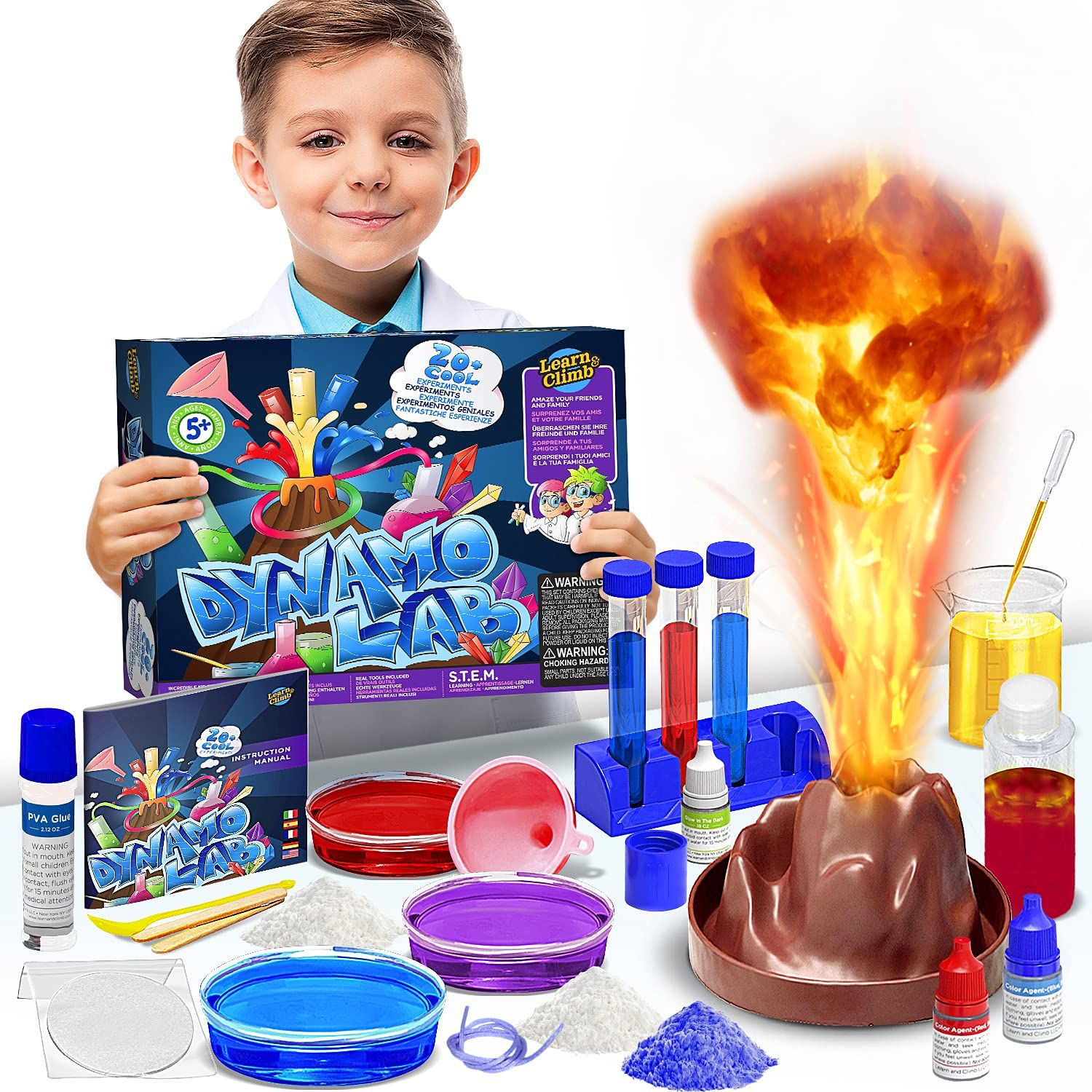 Amazon.com: Science Kit for Kids - 21 Experiments Science Set, Great Gifts for 6, 7, 8 , 9+ Year Old | Amazon (US)