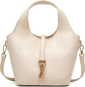 Women Bucket Bag PU Leather Hobo Bag Fashion Shoulder Crossbody Vintage Tote Small Handabg Purse | Amazon (US)