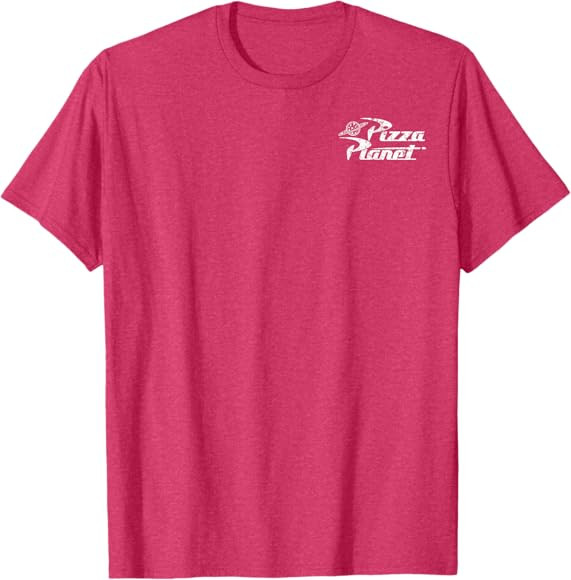 Disney Pixar Toy Story Pizza Planet Left Chest Logo T-Shirt | Amazon (US)