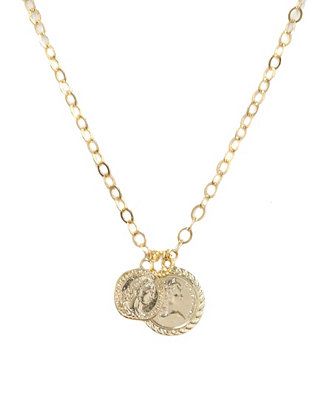 The Adventurer Double Gold Coin Necklace | Macys (US)