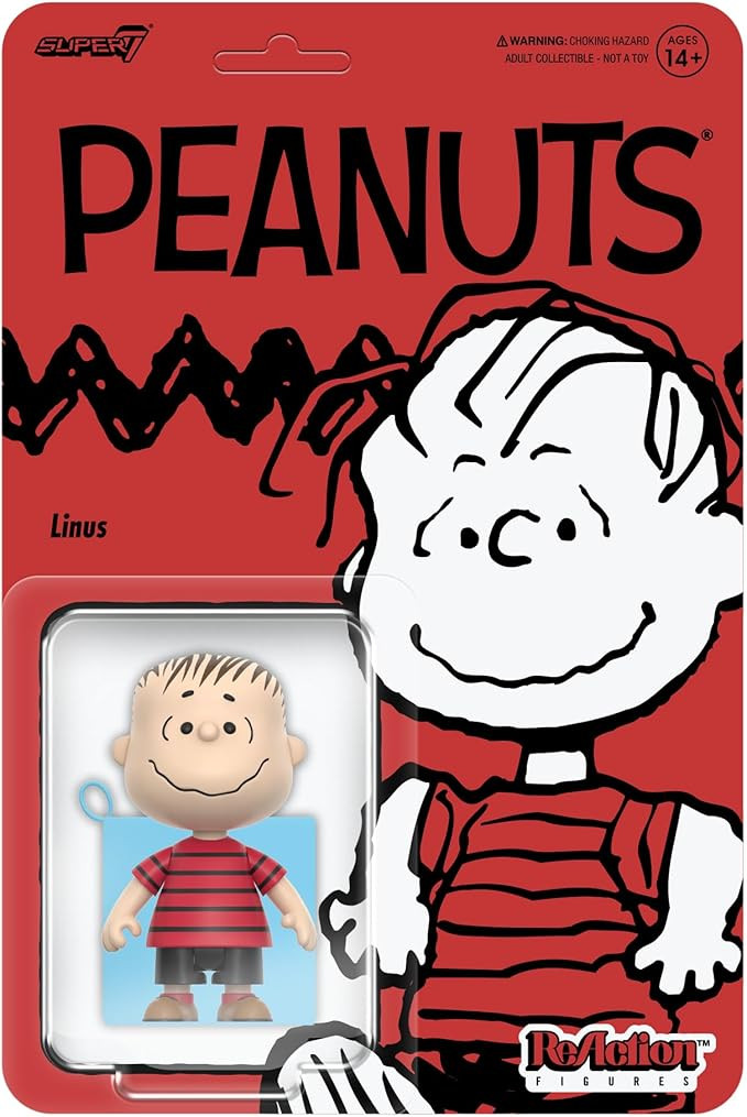 Super7 Peanuts Reaction Figures Wave 08 - Linus Action Figure | Amazon (US)