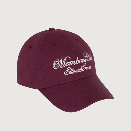 Members Hat - Burgundy | EllandEmm