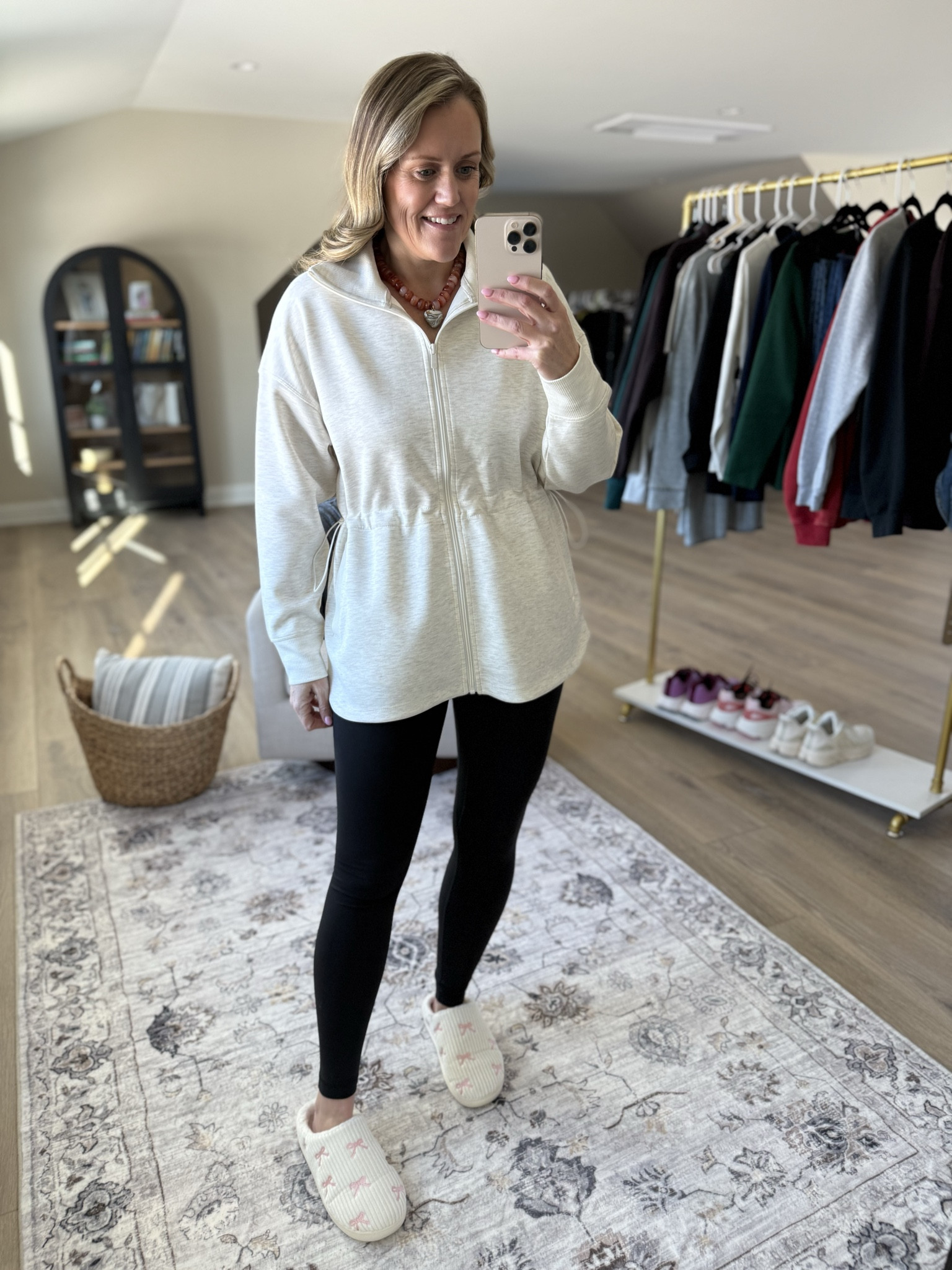 So impressed with this line! Fits TTS 

Valentine’s Day
Denim top
Leggings 
Zip up sweatshirt 
Boyfriend fit denim  
Graphic tee 
Slippers
Mom outfit 
OOTD 

#LTKmomlife #LTKootd #LTKdayinmylife