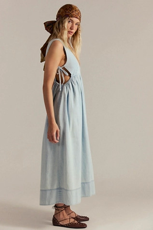 Mirenia Denim Midi Dress | Free People (Global - UK&FR Excluded)