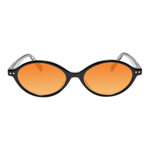TIJN Olisa Blue Light Blocking Glasses for Women Men,Oval Glasses Frame Bluelight Glasses for Gaming/Computer/Screen,Orange | Amazon (US)