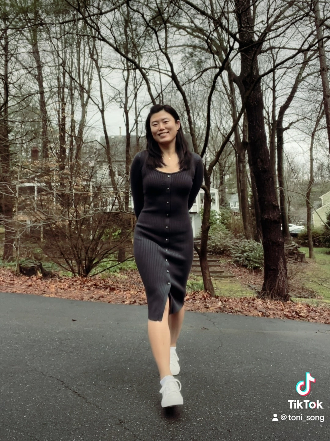 Long sleeve lSweater dress with white sneakers. Spring style. Cute chic outfit  

#LTKU #LTKVideo #LTKSeasonal