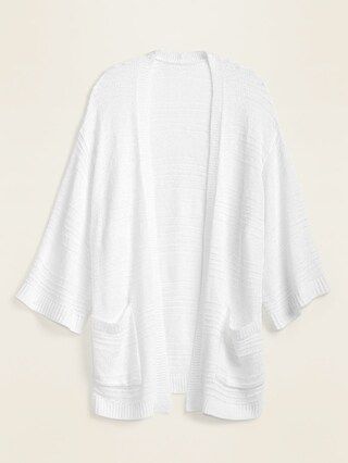 Textured Open-Front Sweater for Women | Old Navy (US)