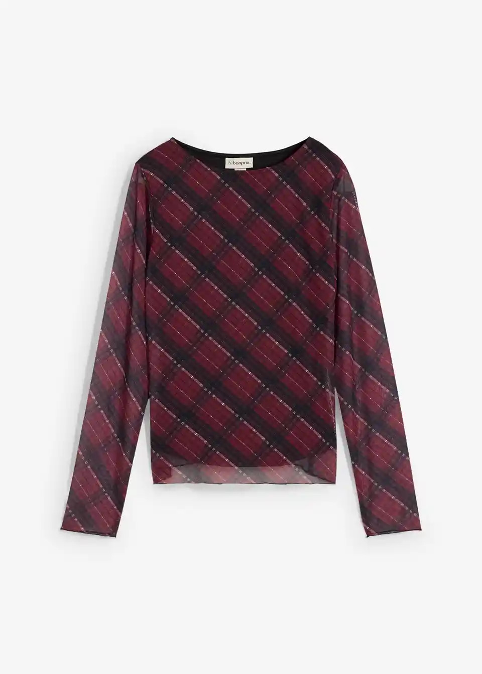 Langarmshirt aus feinem Mesh | Bonprix DE