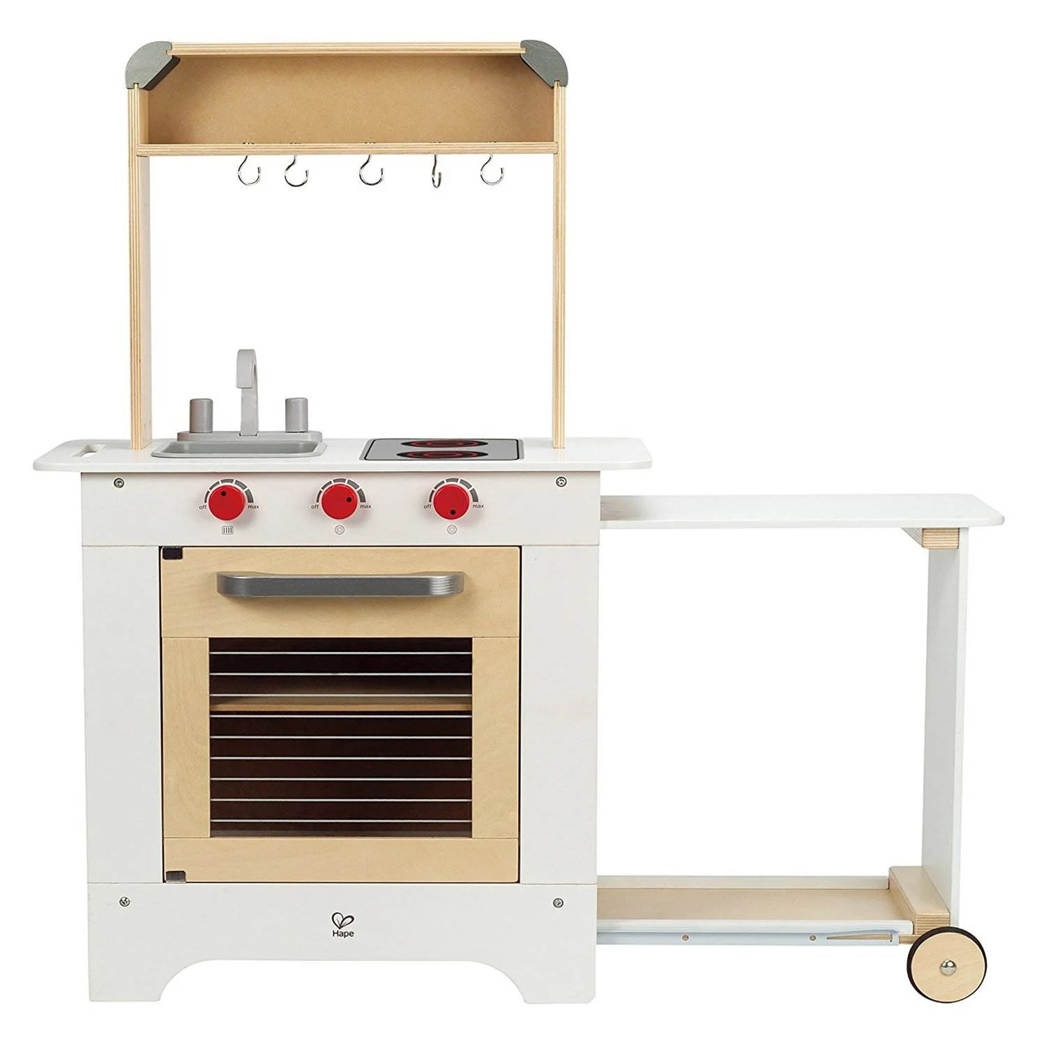 Hape Cook 'N Serve Kids Contemporary Design Pretend Play Wooden Cooking Kitchen - Walmart.com | Walmart (US)