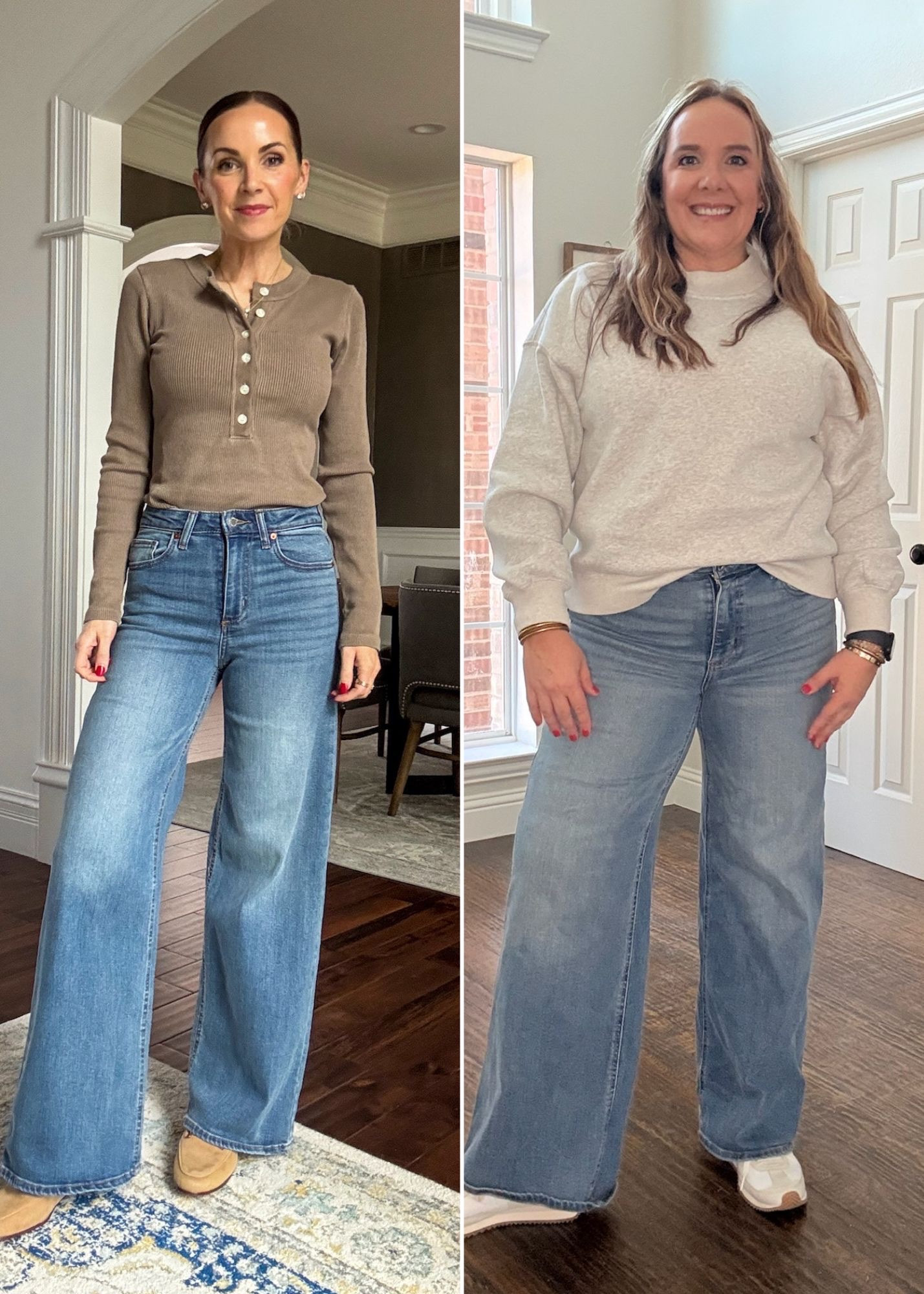 Kristy and I both in the $28 @Target jeans. I am in a 4 and Kristy is in a 12! 

#LTKMidsize #LTKgrwm