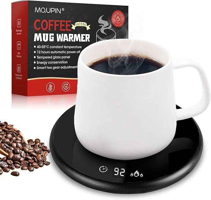 Coffee Mug Warmer, Electric Smart Beverage Mug Warmer Cup Warmer with Touch Tech & LED Backlit Di... | Amazon (UK)