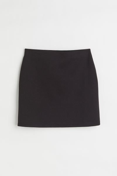 Short Jersey Skirt - Black - Ladies | H&M US | H&M (US + CA)