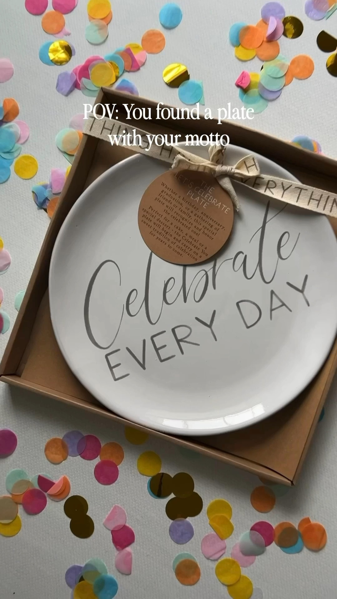 CELEBRATE EVERY DAY

“The more you praise and celebrate your life, the more there is in life to celebrate.”   — Oprah Winfrey


I learned one of life’s hard lessons at a young age: the loss of a parent. 

But another important lesson I learned along the way was to celebrate every day.  My mom made sure my siblings and I focused on gratitude and what and who we still had in our life despite the devastating loss of our Dad. 

And one way she showed us how to do that was with a celebration plate similar to this one. Growing up, that plate would appear at your place on the kitchen table on your birthday, for an award you received in school, or any other important milestone or special occasion. 

Even as grown adults the plate still appeared for graduations, engagements and wedding anniversaries.  

The tradition started many years ago became even more special as the years have passed, with my own family and I carrying on the same tradition with this special plate. 

It’s another reminder that while life is short and difficulty and loss is inevitable, life still has many sweet and beautiful moments to be celebrated and cherished.  

This plate makes a great holiday gift or is perfect for all your holiday entertaining!

#LTKHome #LTKHoliday #LTKParties