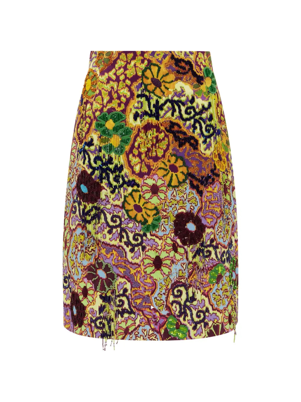 ALEMAIS Joanna embellished midi skirt - Multicolour | Farfetch Global