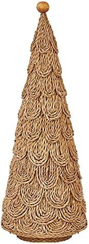 Creative Co-Op 21" Handmade Layered Bankuan Cone Trees, Natural | Amazon (US)