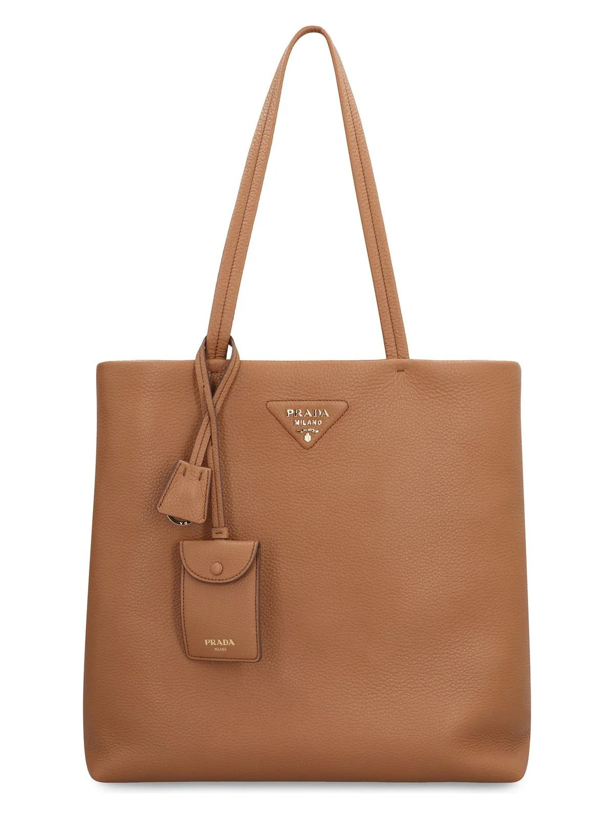 Prada Women's Smooth Leather Tote Bag in Brown | 1BG550VONT2DKV Color F03BH | LOZURI
