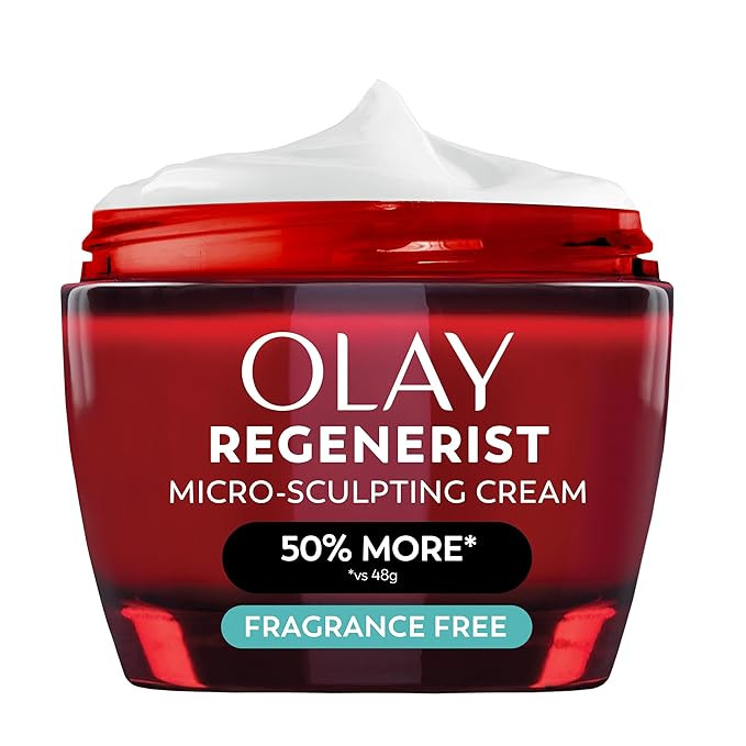 Olay Face Moisturizer, Regenerist Micro-Sculpting Cream for Women, Fragrance-Free - Anti-Aging, A... | Amazon (US)