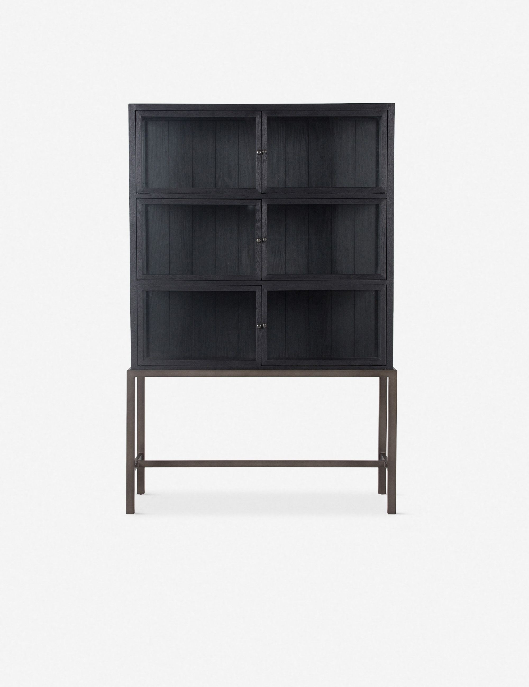 Marisa Curio Cabinet, Black Oak | Lulu and Georgia 