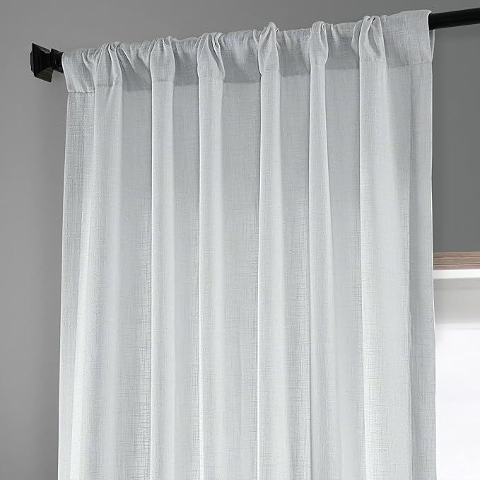 HPD Half Price Drapes Heavy Linen Curtains for Bedroom 50 X 108 (1 Panel), FHLCH-VET13191-108, Ri... | Amazon (US)