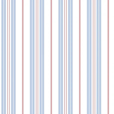 Deauville 2 Two Color Stripe Wallpaper Roll | Wayfair Professional