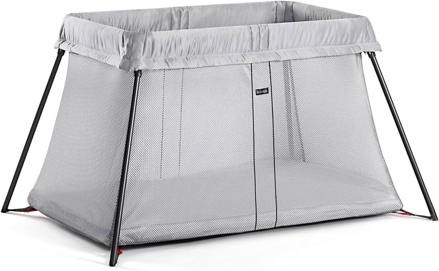 BabyBjörn Travel Crib Light, Silver, One Size | Amazon (US)