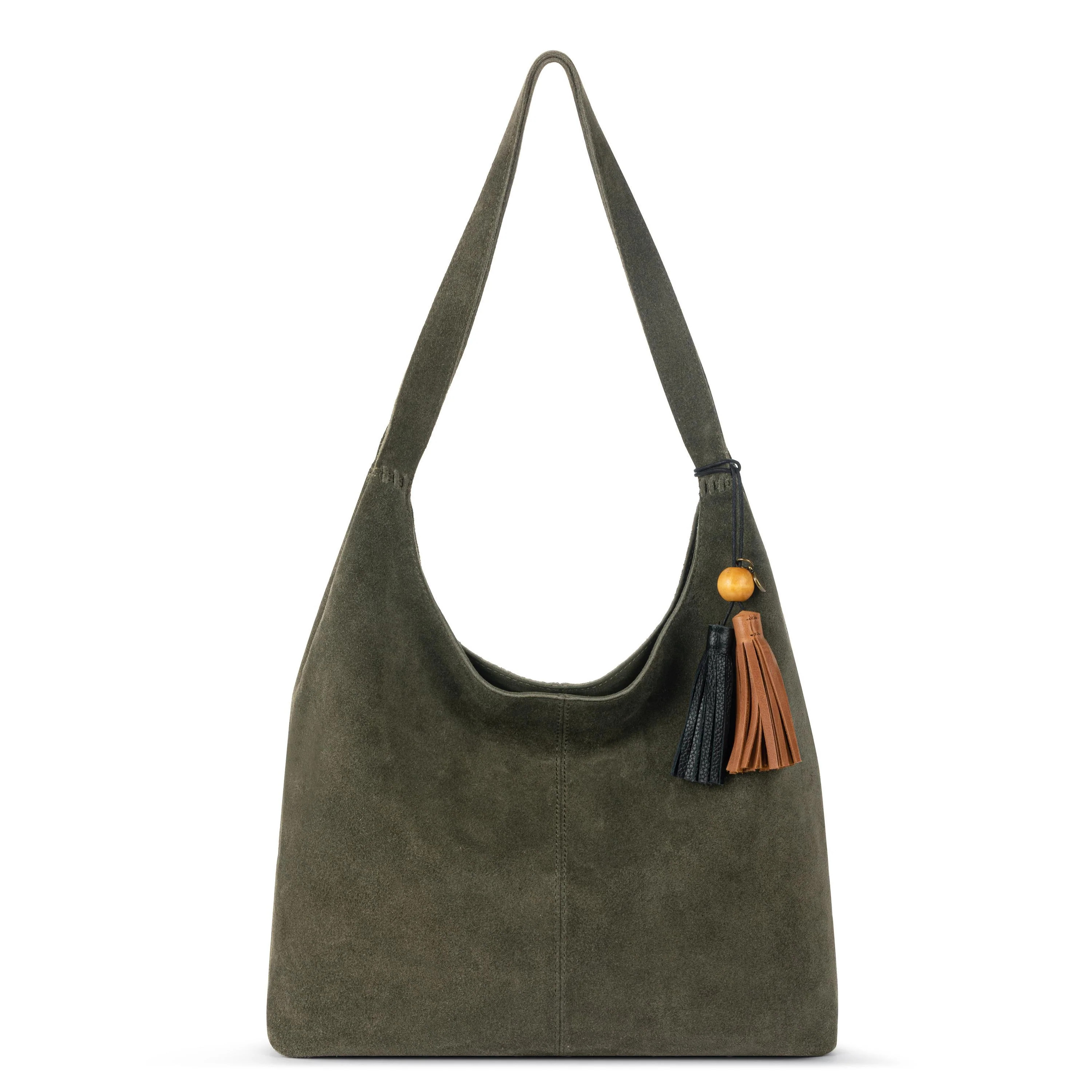 Huntley Hobo Bag in Aubergine Leather | The Sak