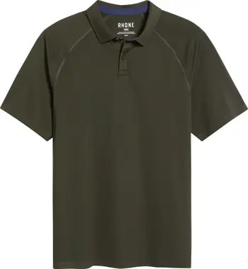 Rhone Delta Performance Piqué Polo in Deep Red at Nordstrom, Size Medium | Nordstrom