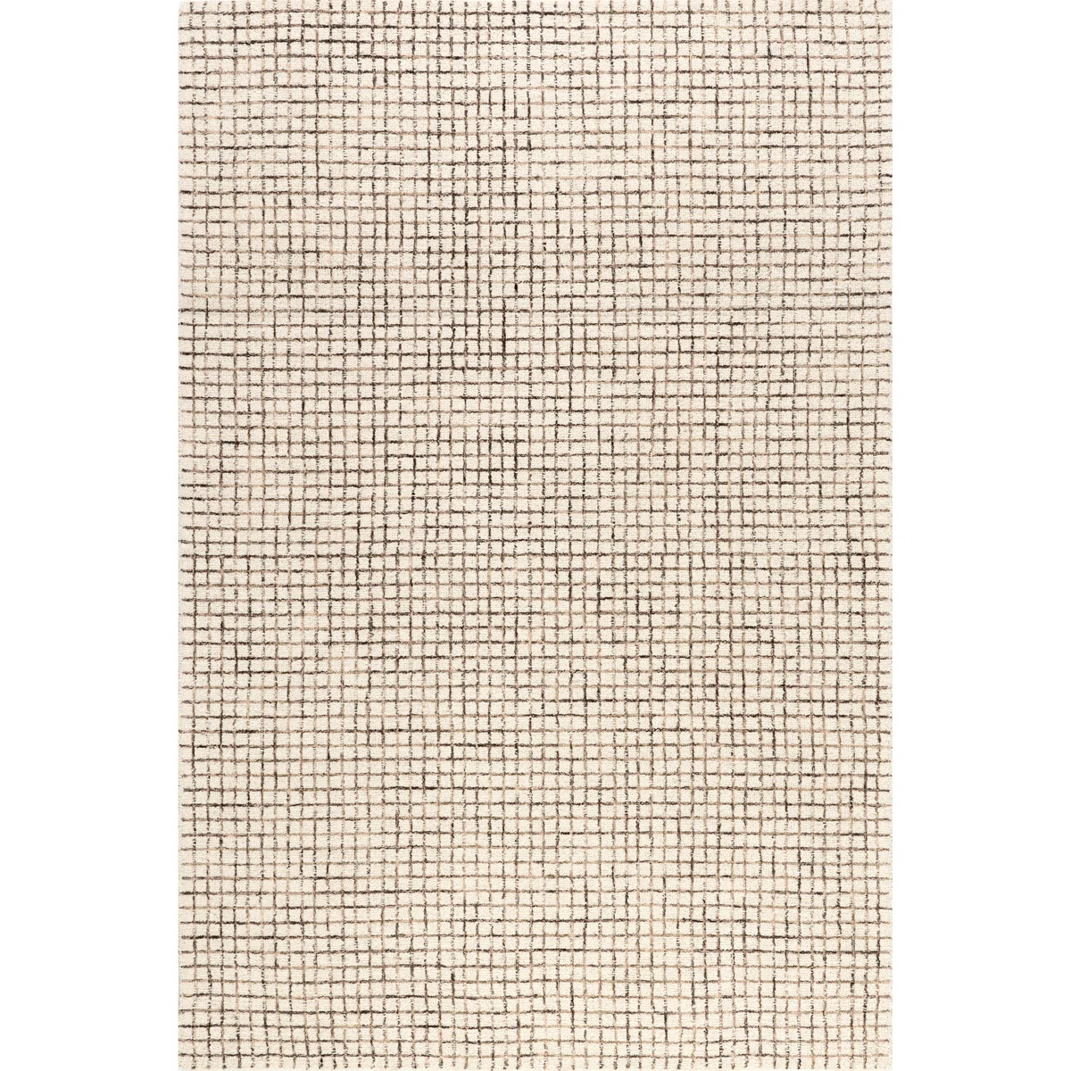 Katasha Checked Wool Area Rug | Wayfair North America