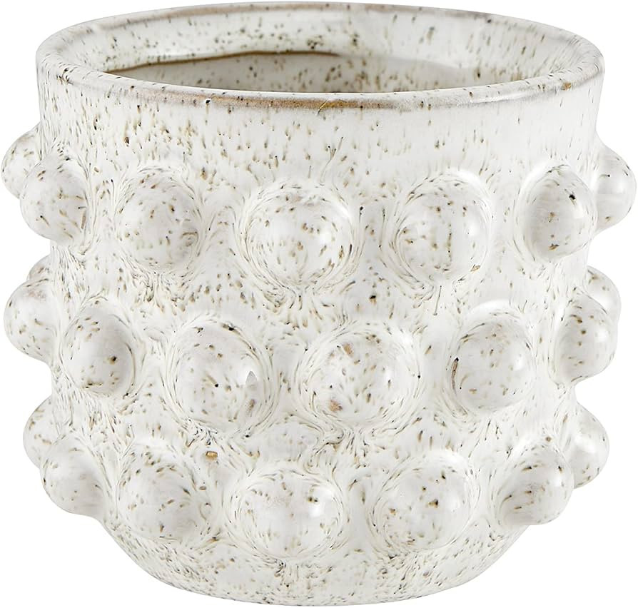 47th & Main Ceramic Planter Pot, 3" Tall, White Dot | Amazon (US)