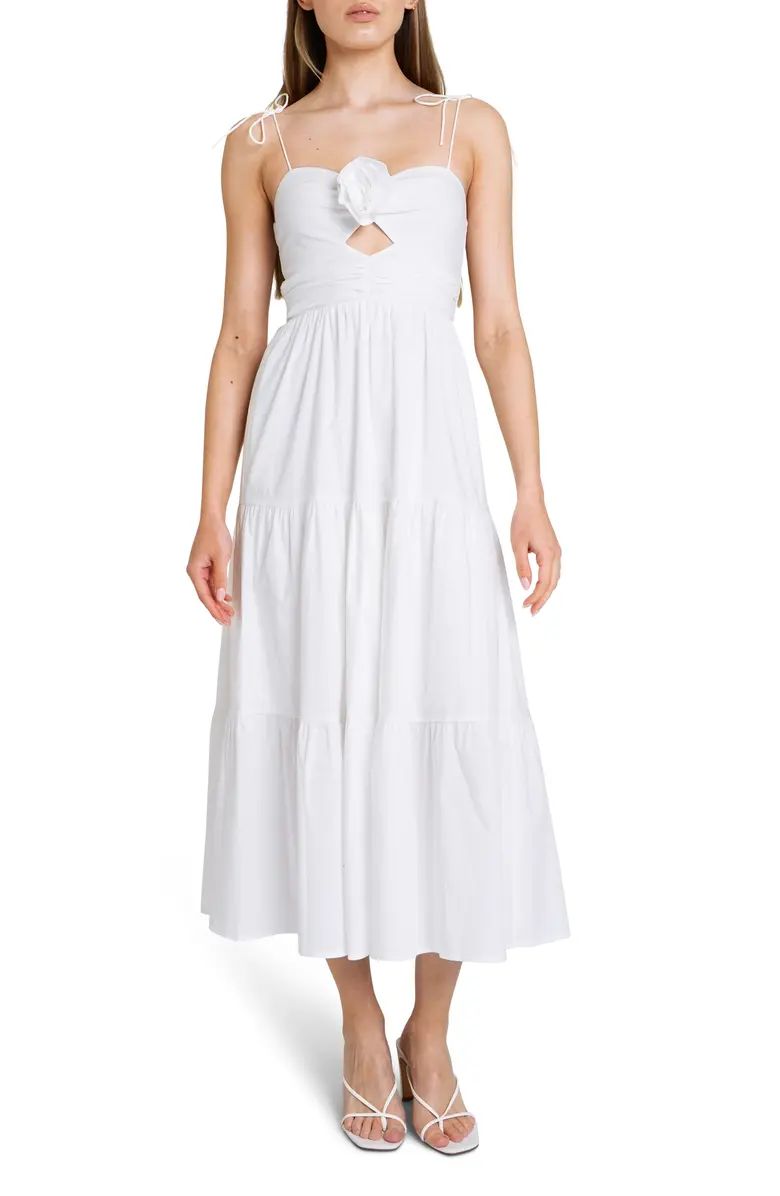 Victoria Tiered Ruffle Stretch Cotton Dress | Nordstrom