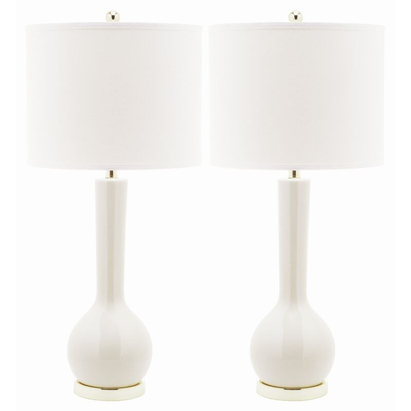 S/2 Ava Table Lamps, Talc | One Kings Lane