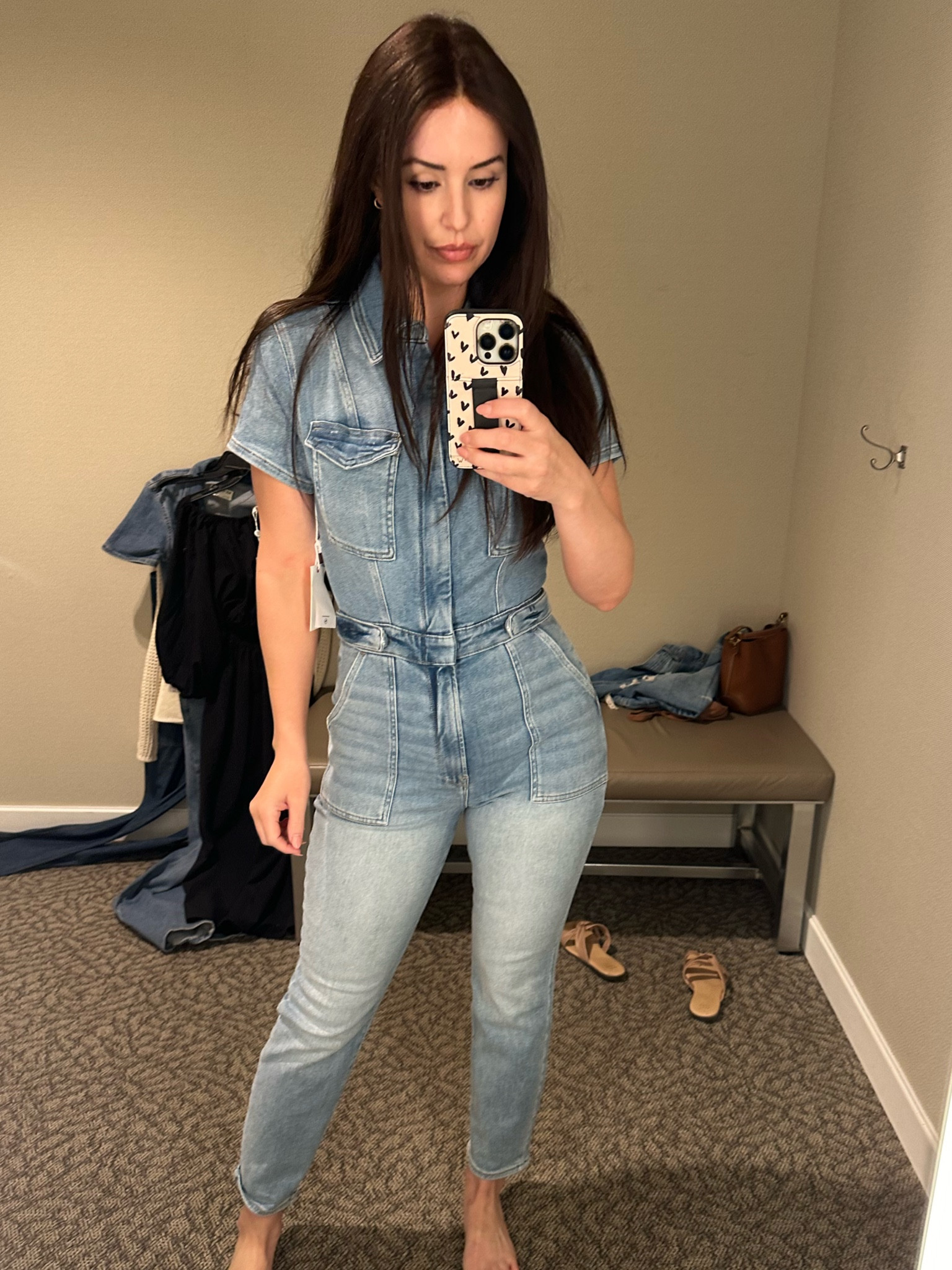 Good American denim
Jumpsuit in a straighter leg! Size medium 

#LTKworkwear #LTKfindsunder100 #LTKstyletip