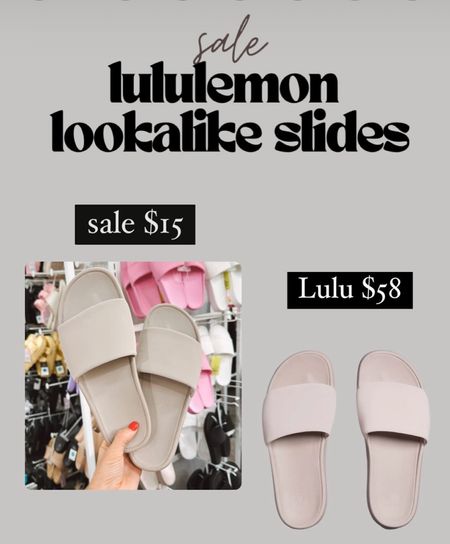Sale lululemon lookalike slides 

#LTKsalealert #LTKshoecrush #LTKfindsunder50