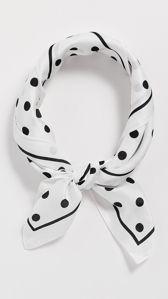 Polka Dot Square Satin Scarf | Shopbop