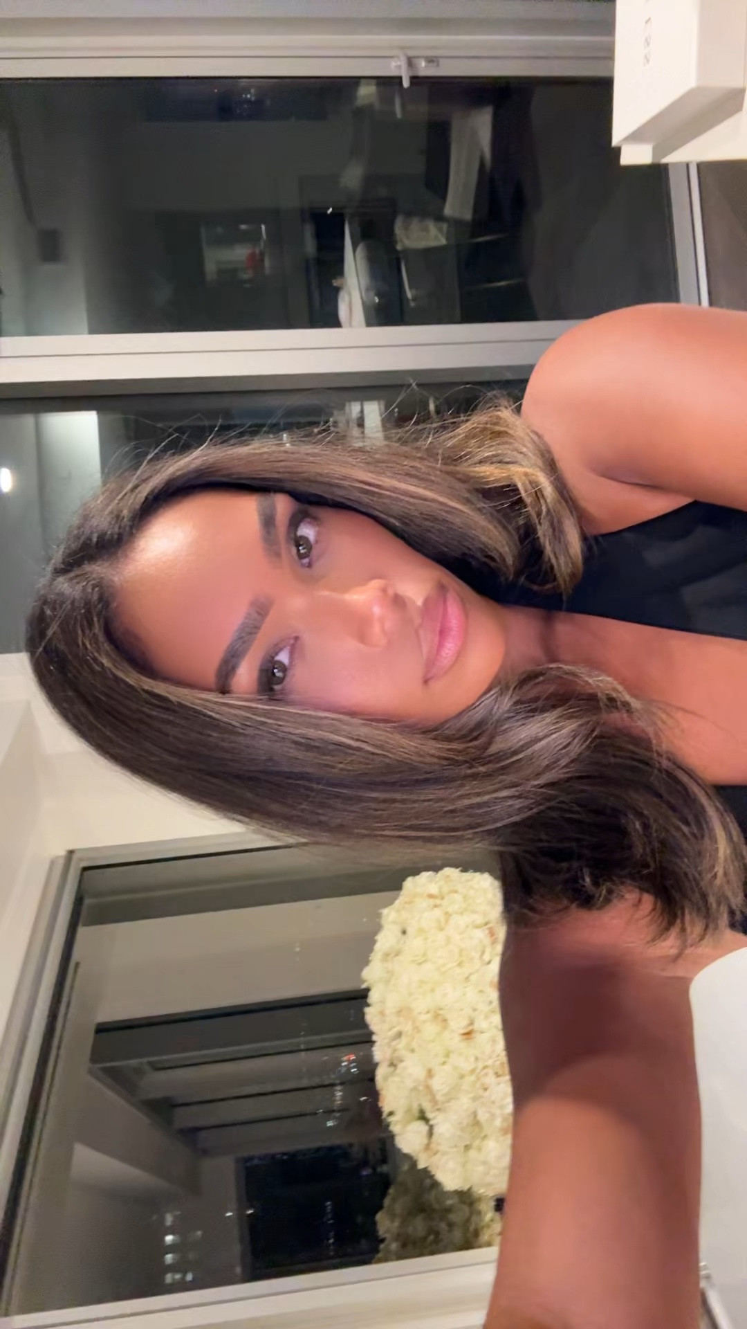 I went for a more cool darker look on my eyes with a little shimmer! 