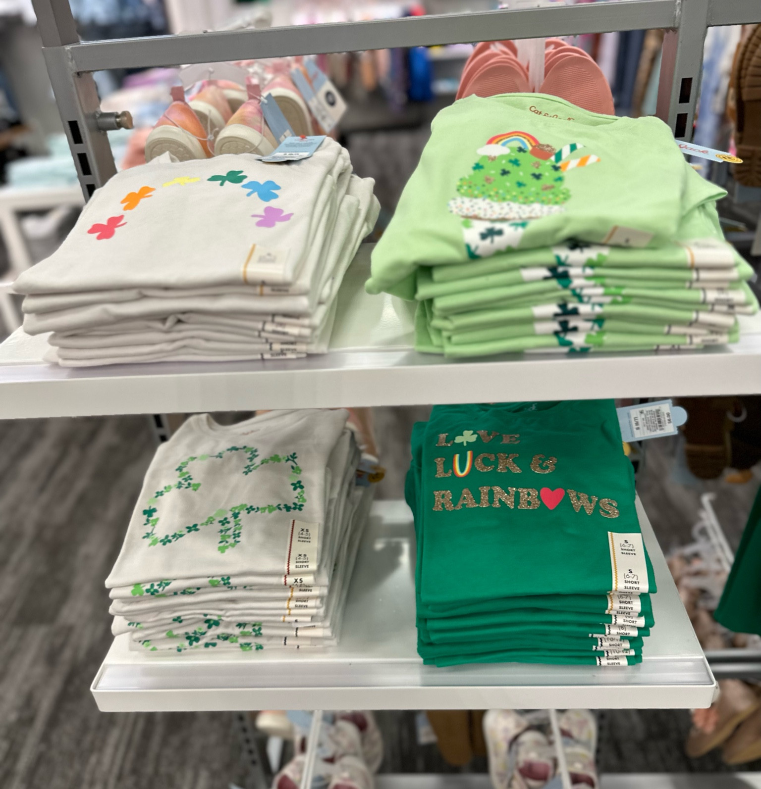 St Pattys day stuff for the little girls in your life! 

#stpattys #stpatricks #stpatricksday #graphictee #target #girl #cat&jack #kids

#wreath #entryway #door #hearts #valentines #love #heart #teacher #love  #kids 
#quickshipping #moms #amazonprime #amazon #forher #cybermonday #giftguide #holidaydress #kneehighboots #loungeset #thanksgiving #walmart #target #macys #academy #under40
#under50 #fallfaves #christmas #winteroutfits #holidays #coldweather #transition #rustichomedecor #cruise #highheels #pumps #blockheels #clogs #mules #midi #maxi #dresses #skirts #croppedtops #everydayoutfits #livingroom #highwaisted #denim #jeans #distressed #momjeans #paperbag #opalhouse #threshold #anewday #knoxrose #mainstay #costway #universalthread #garland 
#boho #bohochic #farmhouse #modern #contemporary #beautymusthaves 
#amazon #amazonfallfaves #amazonstyle #targetstyle #nordstrom #nordstromrack #etsy #revolve #shein #walmart #halloweendecor #halloween #dinningroom #bedroom #livingroom #king #queen #kids #bestofbeauty #perfume #earrings #gold #jewelry #luxury #designer #blazer #lipstick #giftguide #fedora #photoshoot #outfits #collages #homedecor

   

#liketkit #LTKfamily #LTKcurves #LTKfit #LTKbeauty #LTKhome #LTKstyletip #LTKunder100 #LTKsalealert #LTKtravel #LTKunder50 #LTKhome #LTKsalealert #LTKkids #LTKSeasonal


#LTKSeasonal #LTKkids #LTKfamily