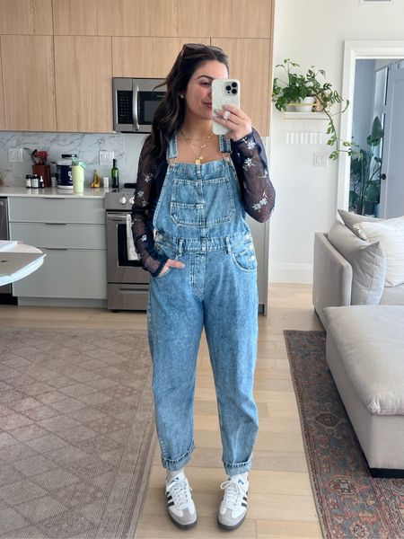 My absolute favorite pair of overalls are these Free People Ziggy overalls!! I’ve recommended these for years and I will never stop lol. They are a bit of a splurge, but they’re such a staple and some thing that you will wear all the time. Love layering a cute girly top underneath (like lace, etc) + wearing them w sneakers!

Sizing:
Overalls - size down once (S)
Lace top - true to size (M)
Sneakers - wearing a mens 6 (womens 7.5)

#LTKstyletip #LTKfindsunder100 #LTKSeasonal
