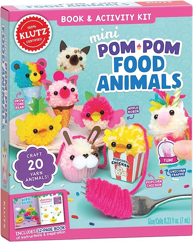 Klutz Mini Pom-Pom Food Animals Craft Kit | Amazon (US)