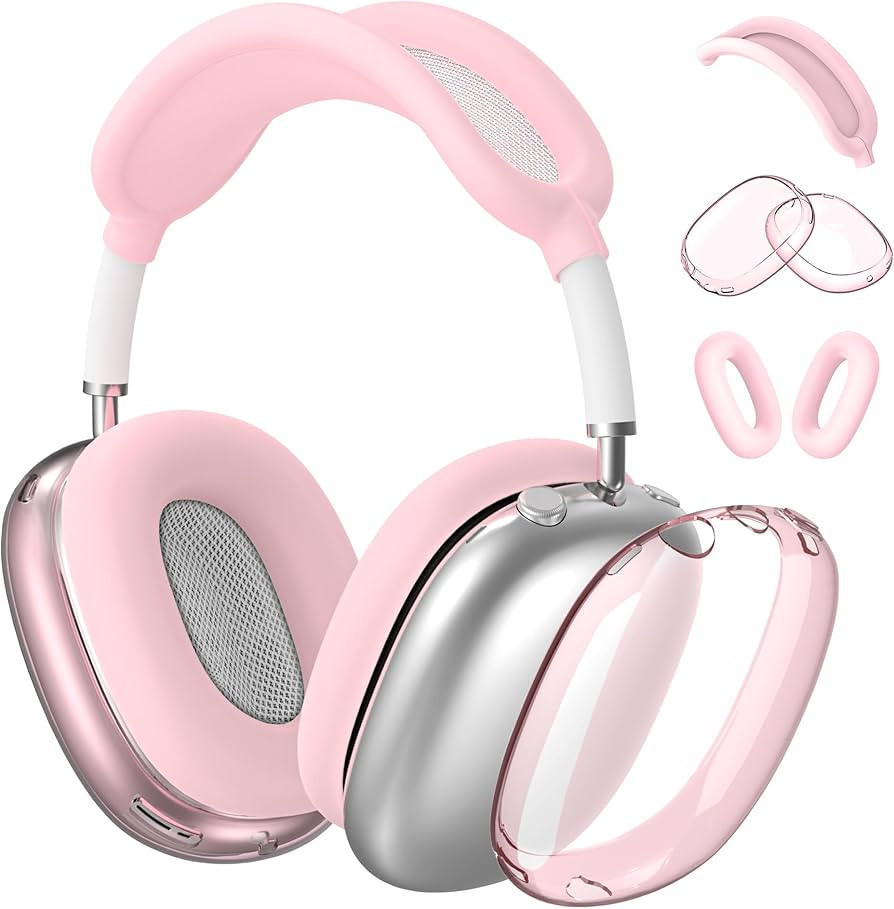 ULAK Case for Airpods Max Headphones, Clear Ear Pad Cover, Silicone Cover Transparent Protective ... | Amazon (UK)