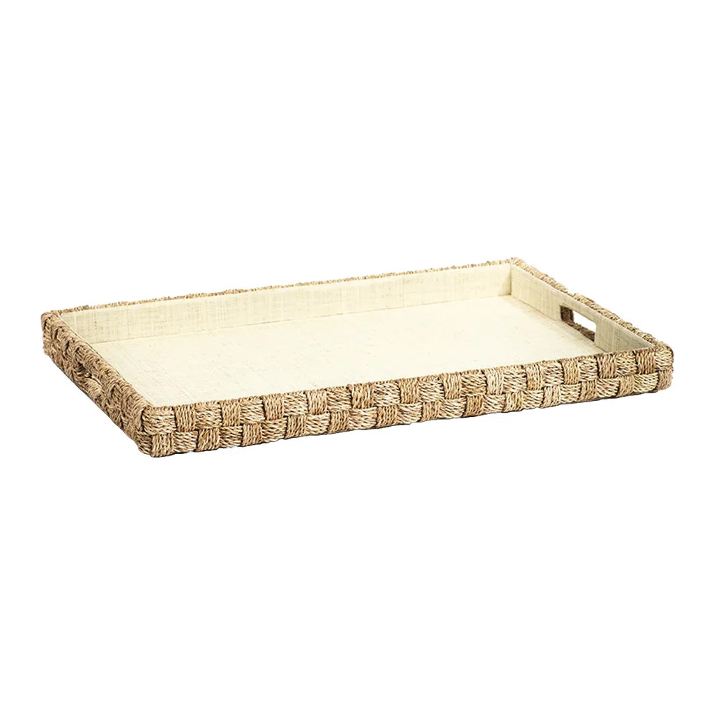 Abaca Rope Rectangular Tray | Monika Hibbs Home