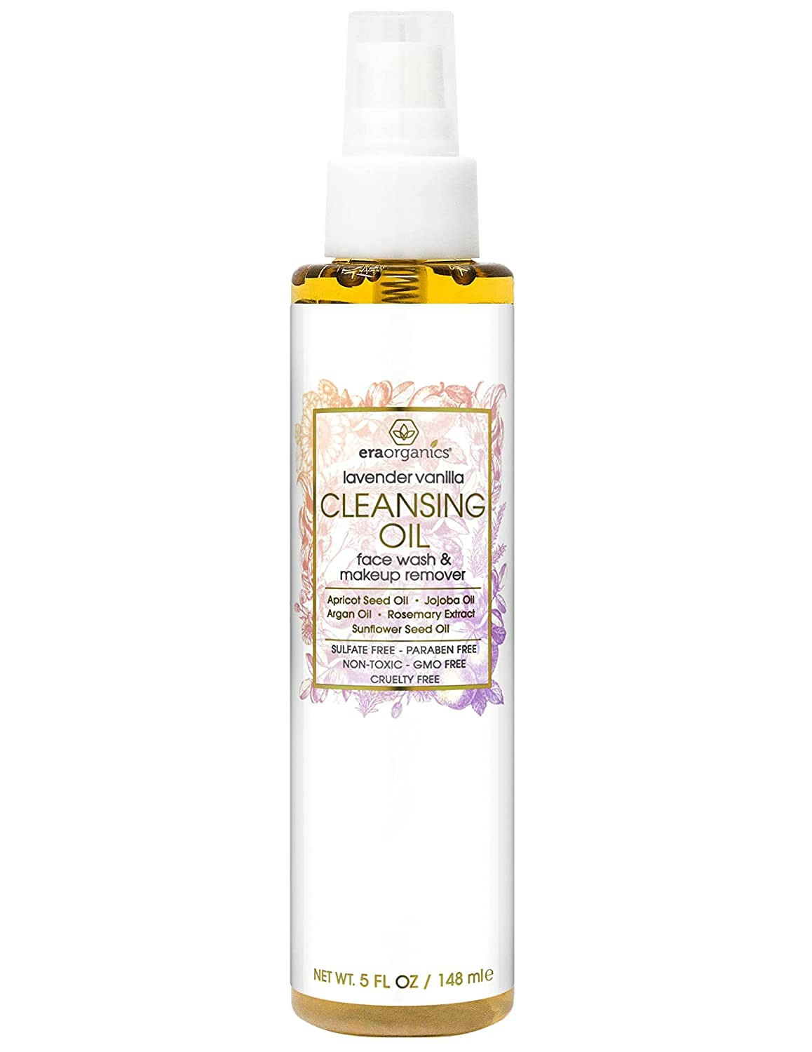 Era Organics Facial Cleansing Oil Makeup Remover - Advanced Moisturizing Face Wash for Women - Oi... | Amazon (US)