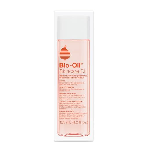 Bio-Oil Skincare Body Oil Serum for Scars and Stretch Marks, Face and Body Moisturizer with Vitamin E & A for Sensitive Dry Skin, Dermatologist Recommended, Non-Comedogenic, 4.2 Oz | Amazon (US)