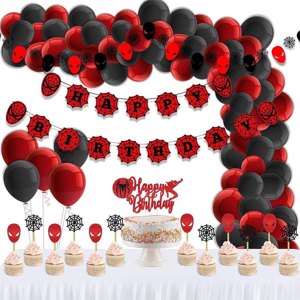 Spider Theme Birthday Party Supplies | Amazon (CA)