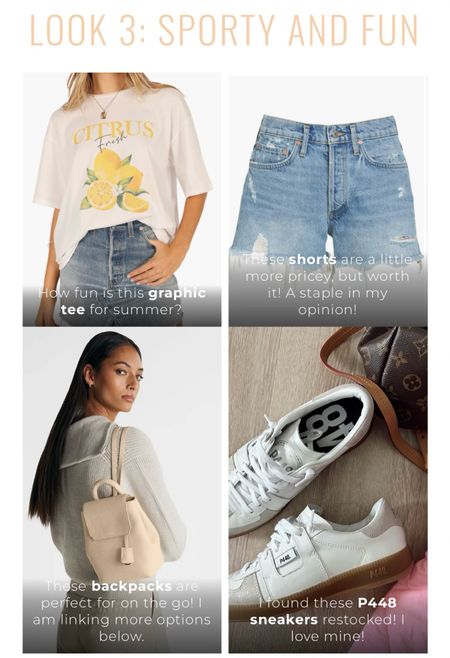 Sporty and Fun outfit inspo!💛
How cute is this graphic tee for summer?!🍋

Sneakers. Graphic tee. Summer outfit. Denim shorts. Day time look. Vacation look. Casual style. 

#LTKFindsUnder50 #LTKSeasonal #LTKStyleTip