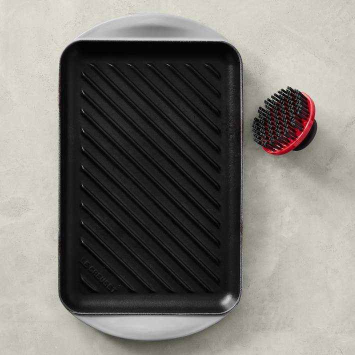 Le Creuset Signature Enameled Cast Iron Skinny Grill and Brush | Williams-Sonoma
