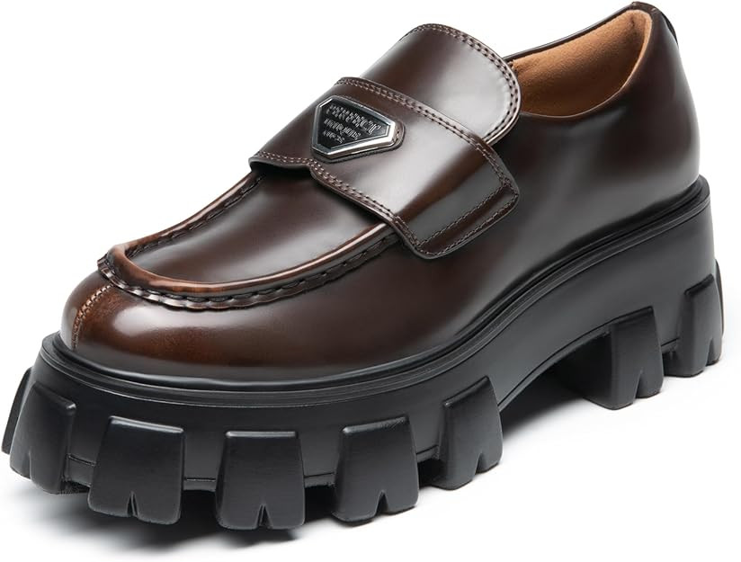 DREAM PAIRS Women's Chunky Loafers Platform Comfortable Slip-On Dressy Business Casual Fashion Ou... | Amazon (US)