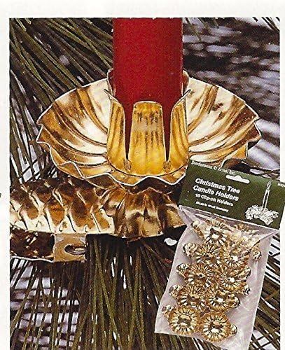 Biedermann & Sons Clip On Candle Holders (Set of 10) Color: Gold | Amazon (US)
